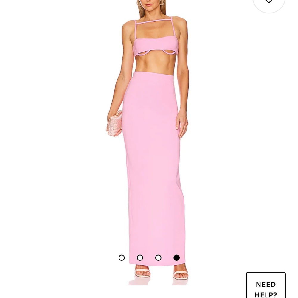 Camila Coelho Pink Maxi Skirt